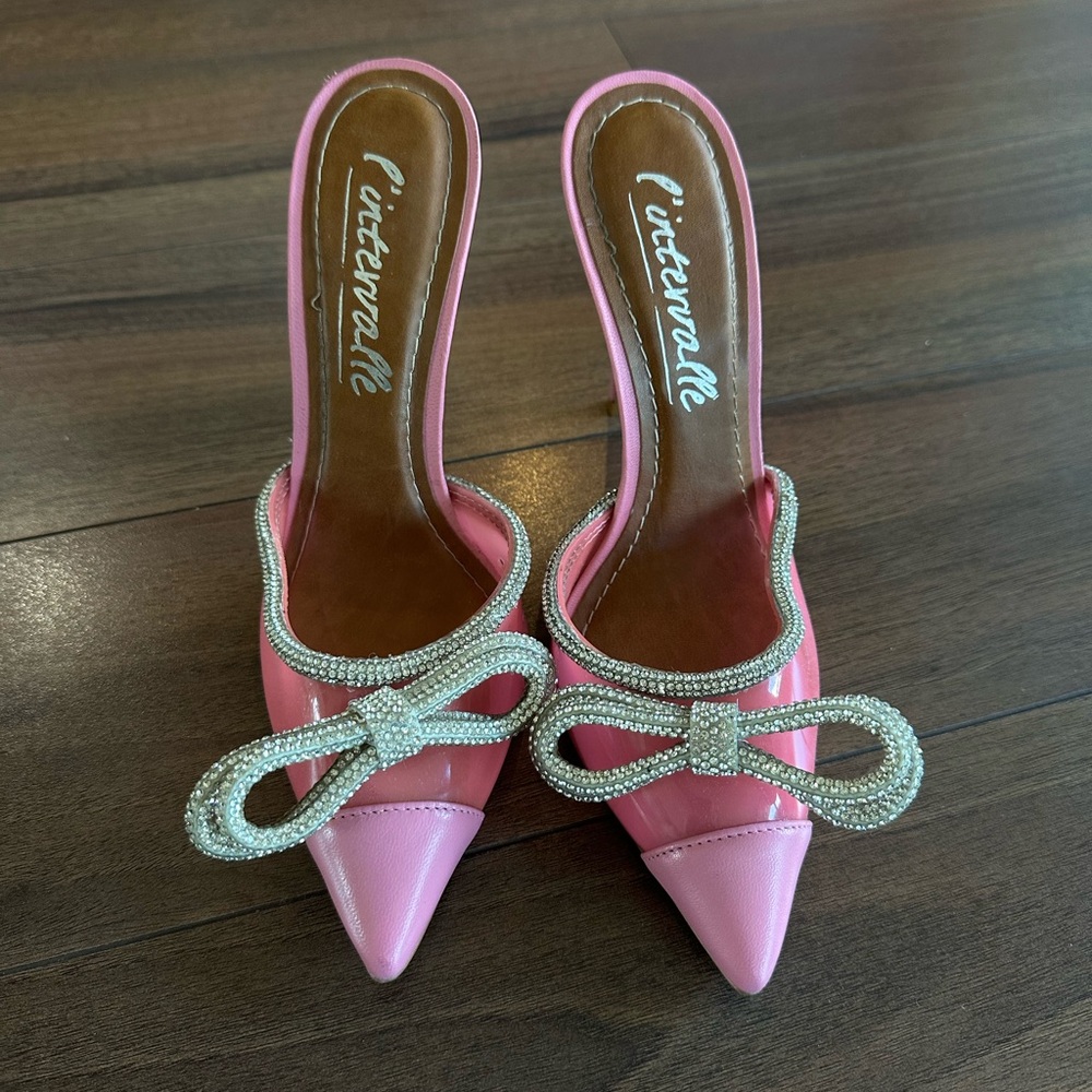 L’INTERVALLE Pink Women's Shoes with Bow Detail